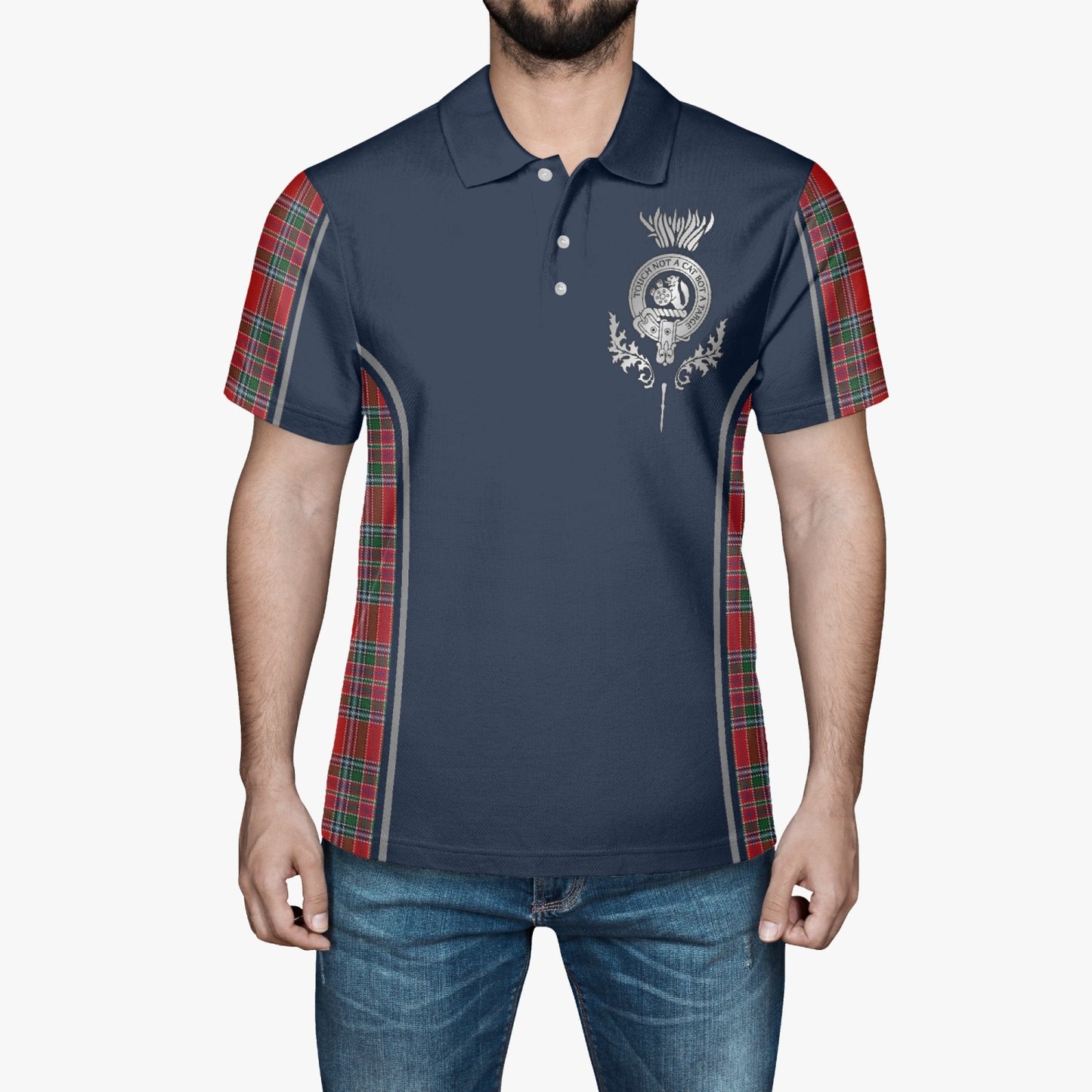 Clan MacBean | MacBain Crest & Tartan Polo Shirt