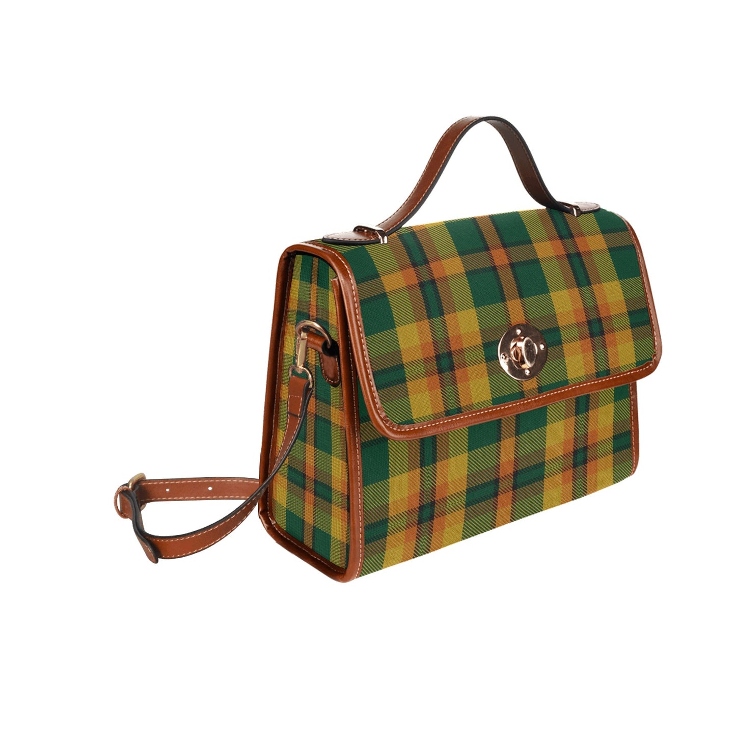 Irish County Derry Tartan Canvas Handbag