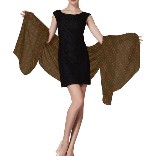 Clan MacRurie Tartan Bias Chiffon Scarf