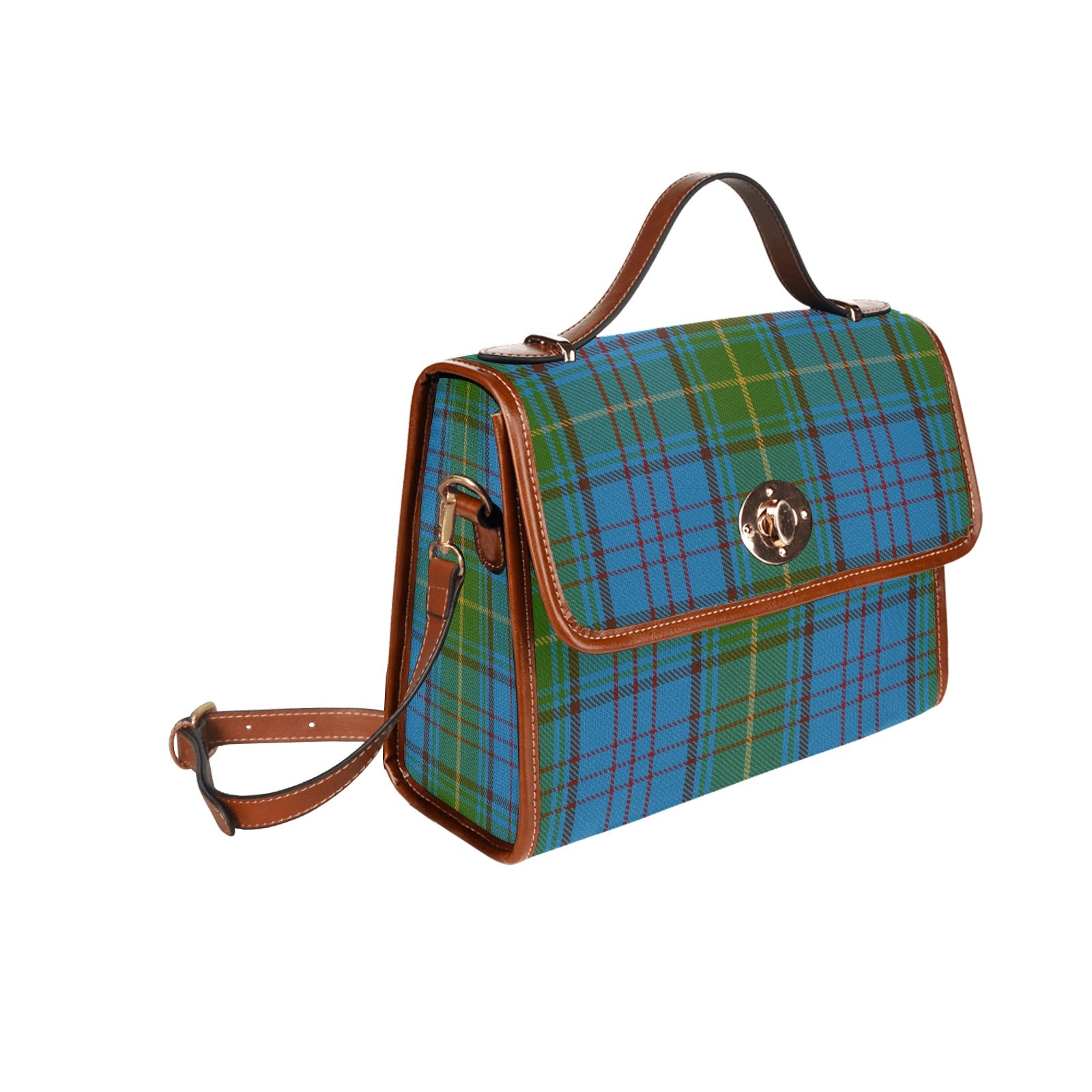 Irish County Donegal Tartan Canvas Handbag