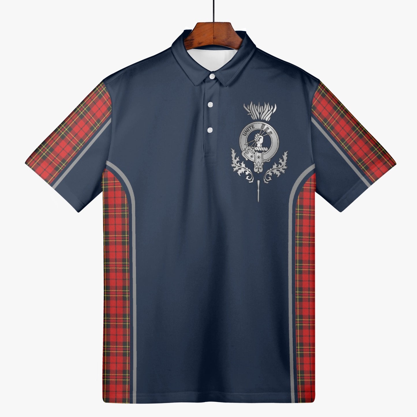 Clan Brodie Crest & Tartan Polo Shirt