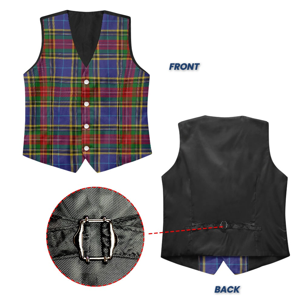 Clan Bethune Tartan Suit vest jacket