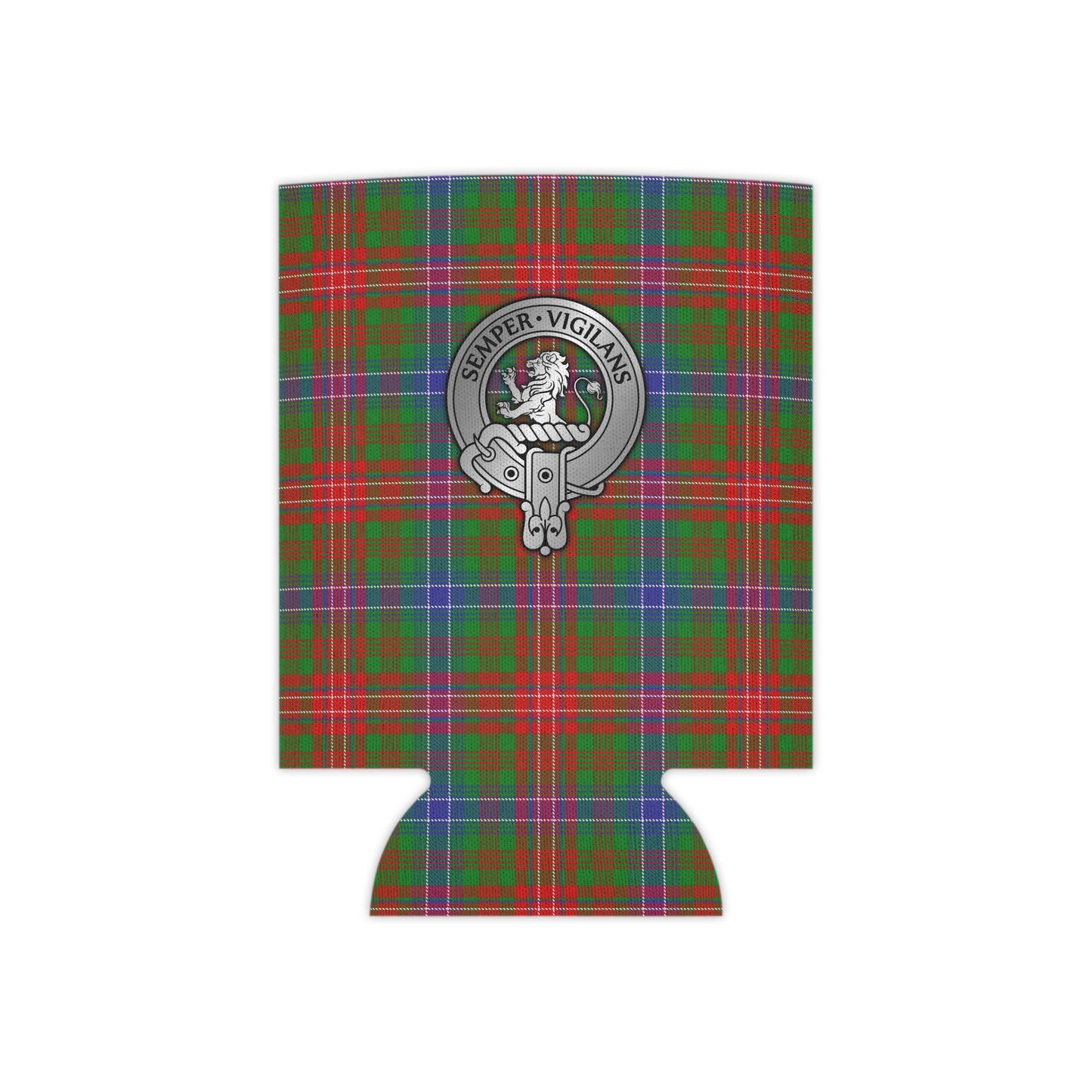 Clan Wilson Crest & Tartan Can Cooler