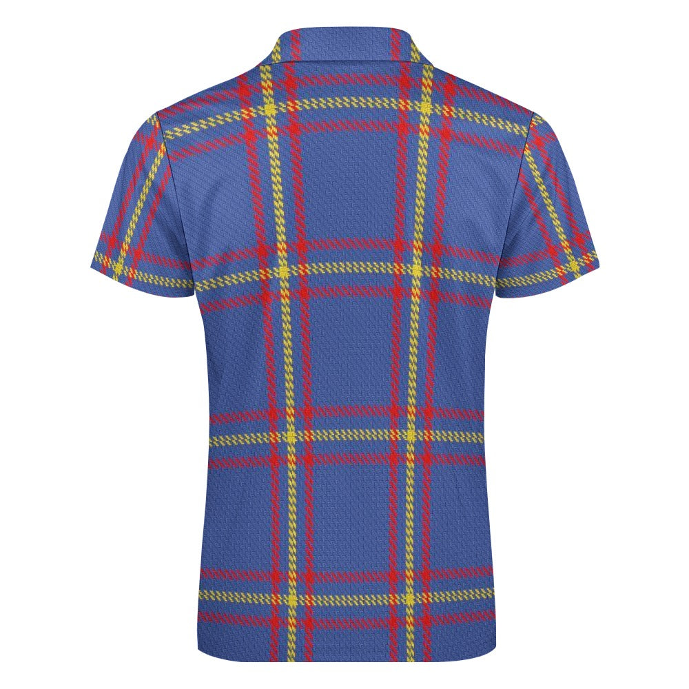 Clan MacLaine Tartan Short sleeve polo shirt