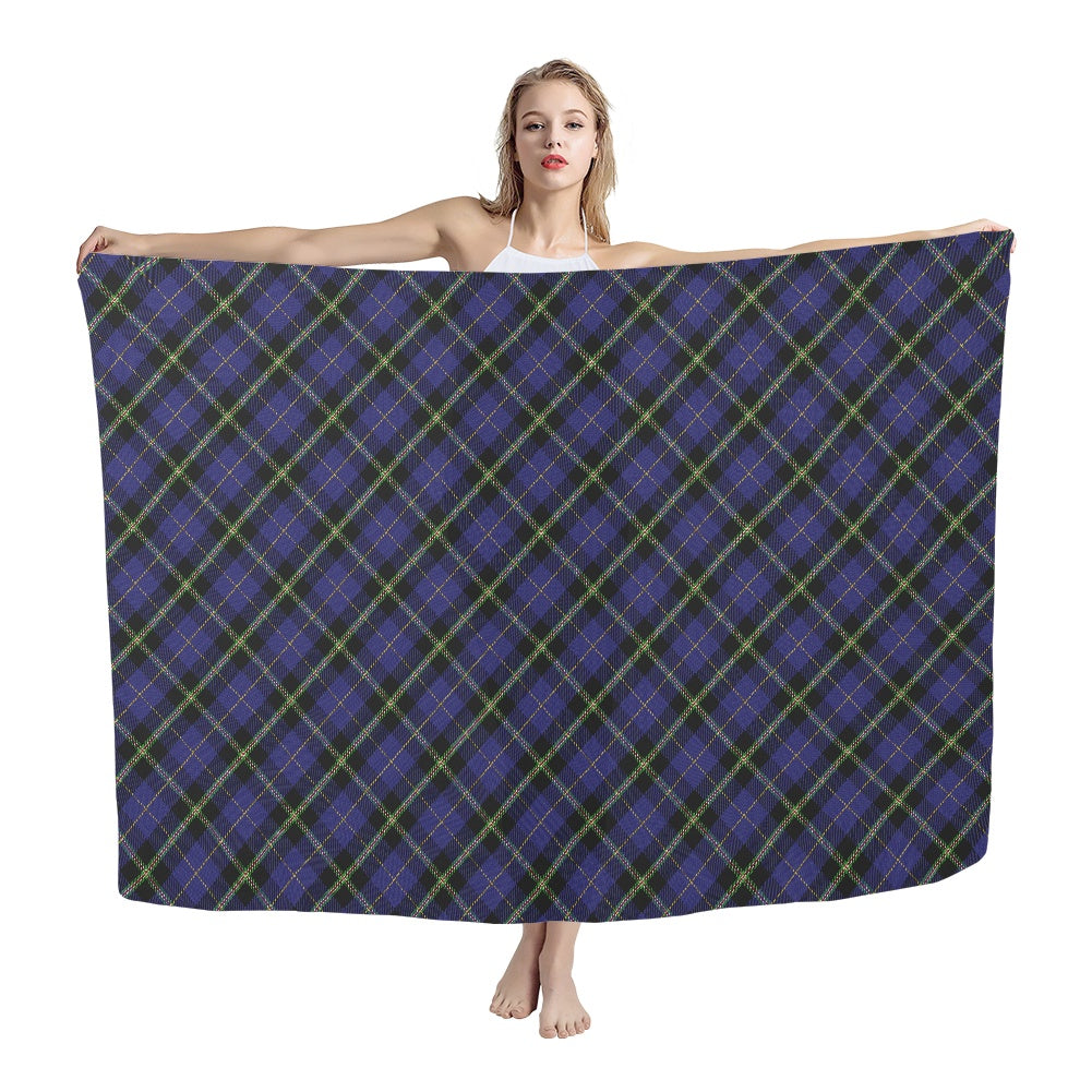 Italian National Tartan Bias Chiffon Scarf