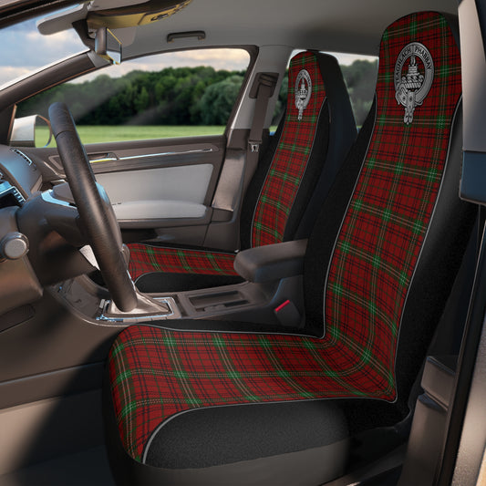 Clan Morrison Crest & Tartan Car Seat Covers