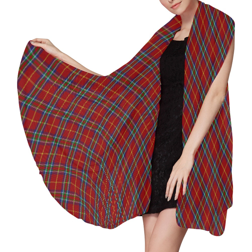 Clan MacCartney Tartan Bias Chiffon Scarf