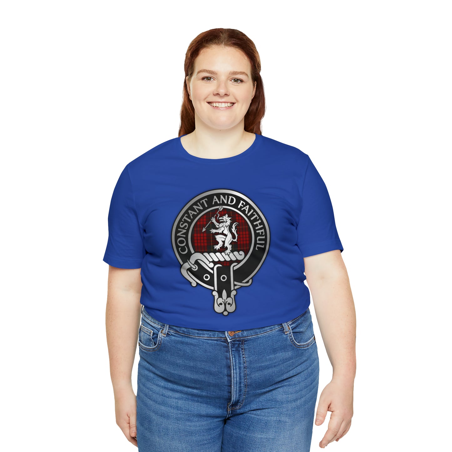 Clan MacQueen Crest & Tartan | Unisex T-Shirt