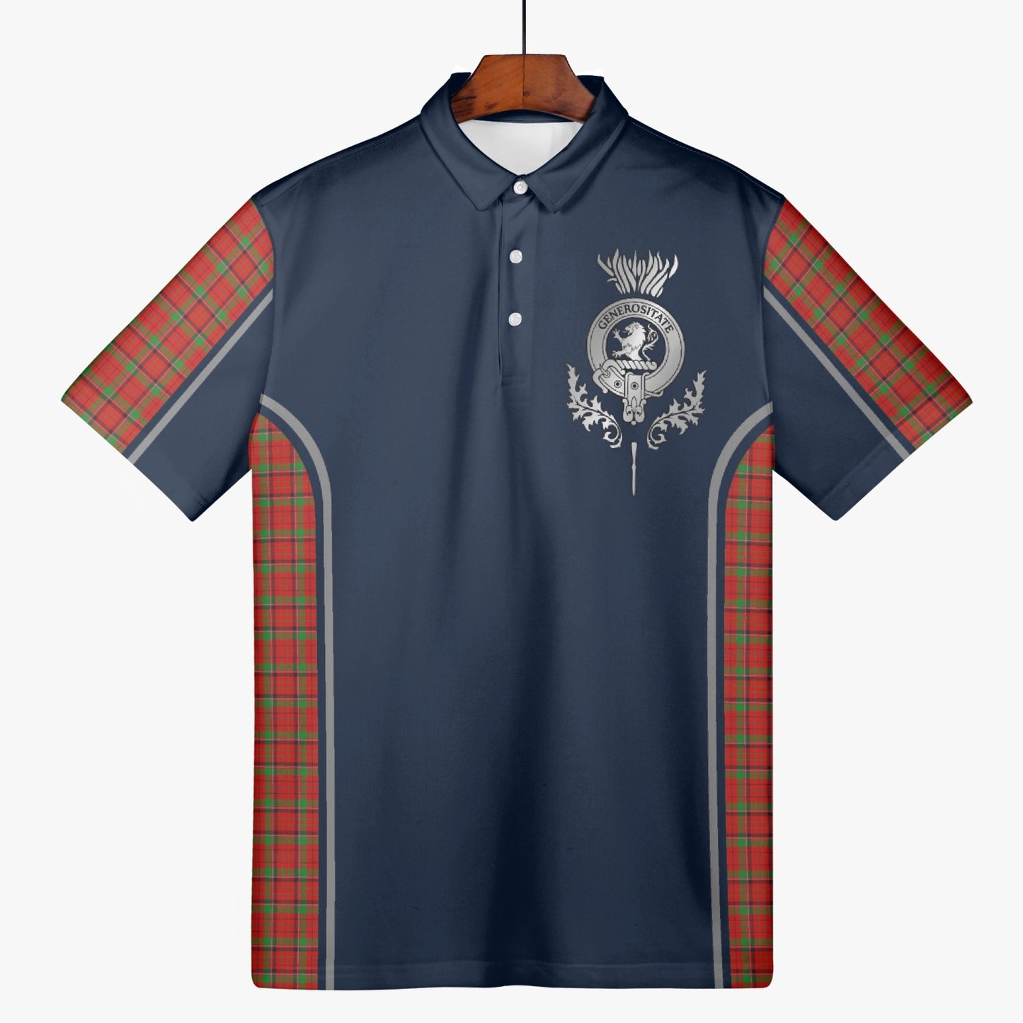 Clan Nicholson Crest & Tartan Polo Shirt