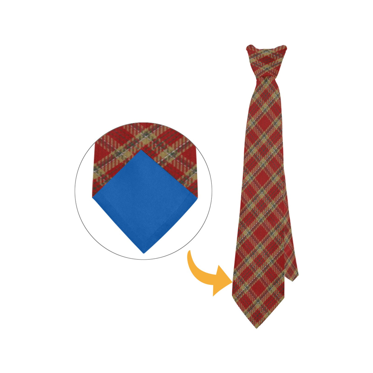 Irish County Tyrone Tartan Necktie