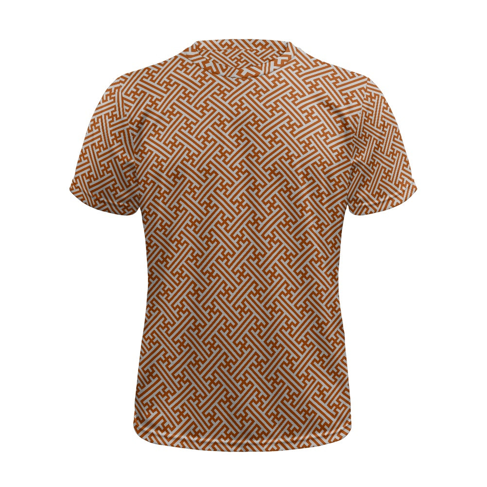 Japanese Wagara - Terracotta Sayagata - Football Shirt