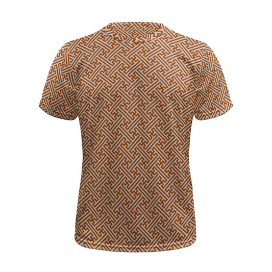 Japanese Wagara - Terracotta Sayagata - Football Shirt