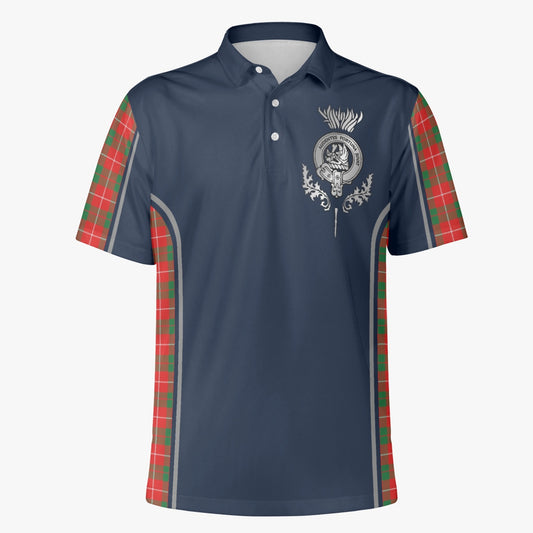 Clan MacKinnon Crest & Tartan Polo Shirt