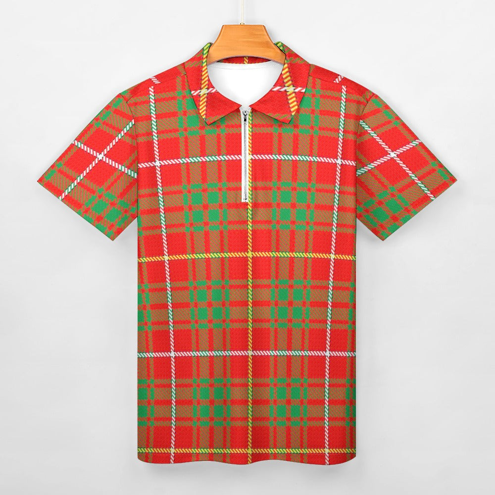 Clan Bruce Tartan Short sleeve polo shirt