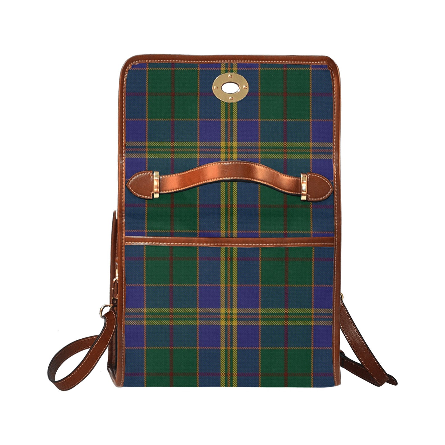 Irish County Kilkenny Tartan Canvas Handbag