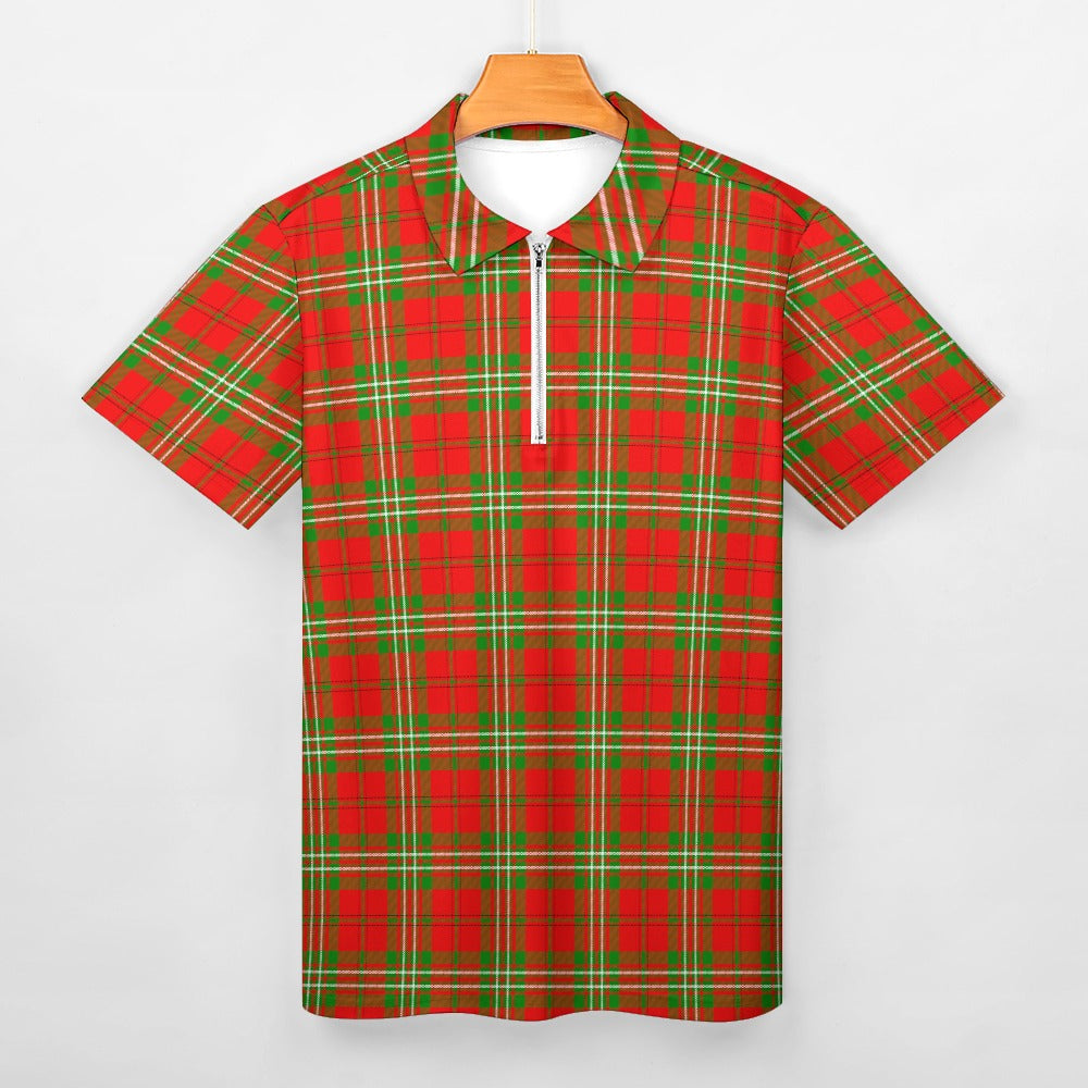 Clan Scott Tartan Short sleeve polo shirt