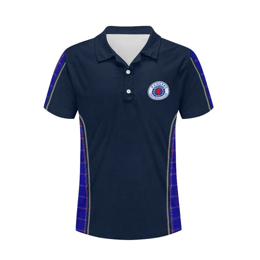 Rangers Lion Crest & Tartan Polo