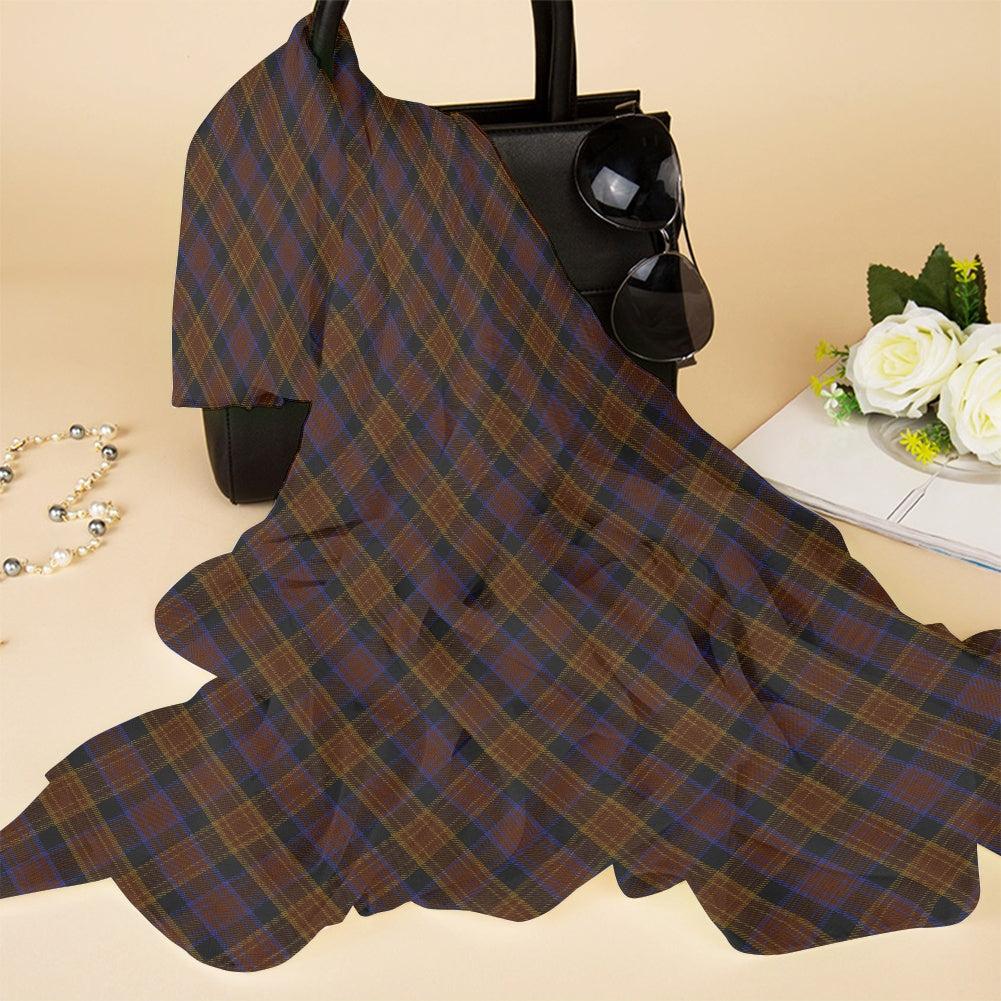 Irish County Laois Tartan Bias Chiffon Scarf