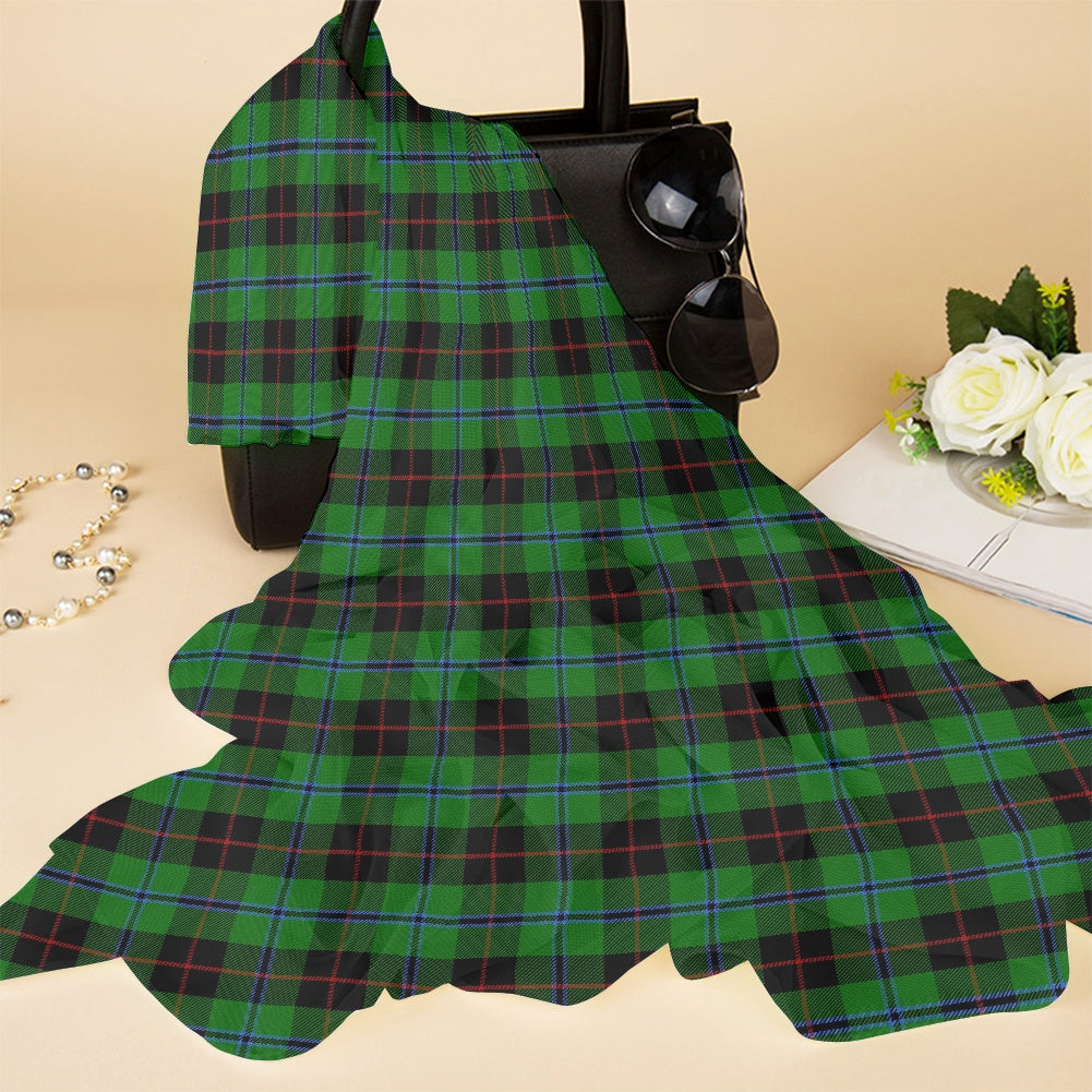 Clan Douglas Black Tartan Chiffon Scarf