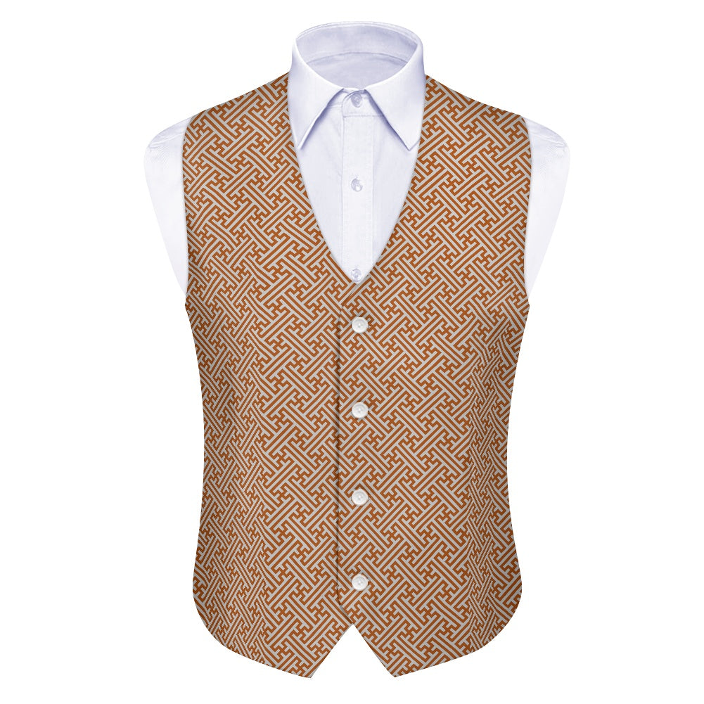 Wagara - Sayagata Brown Suit vest jacket