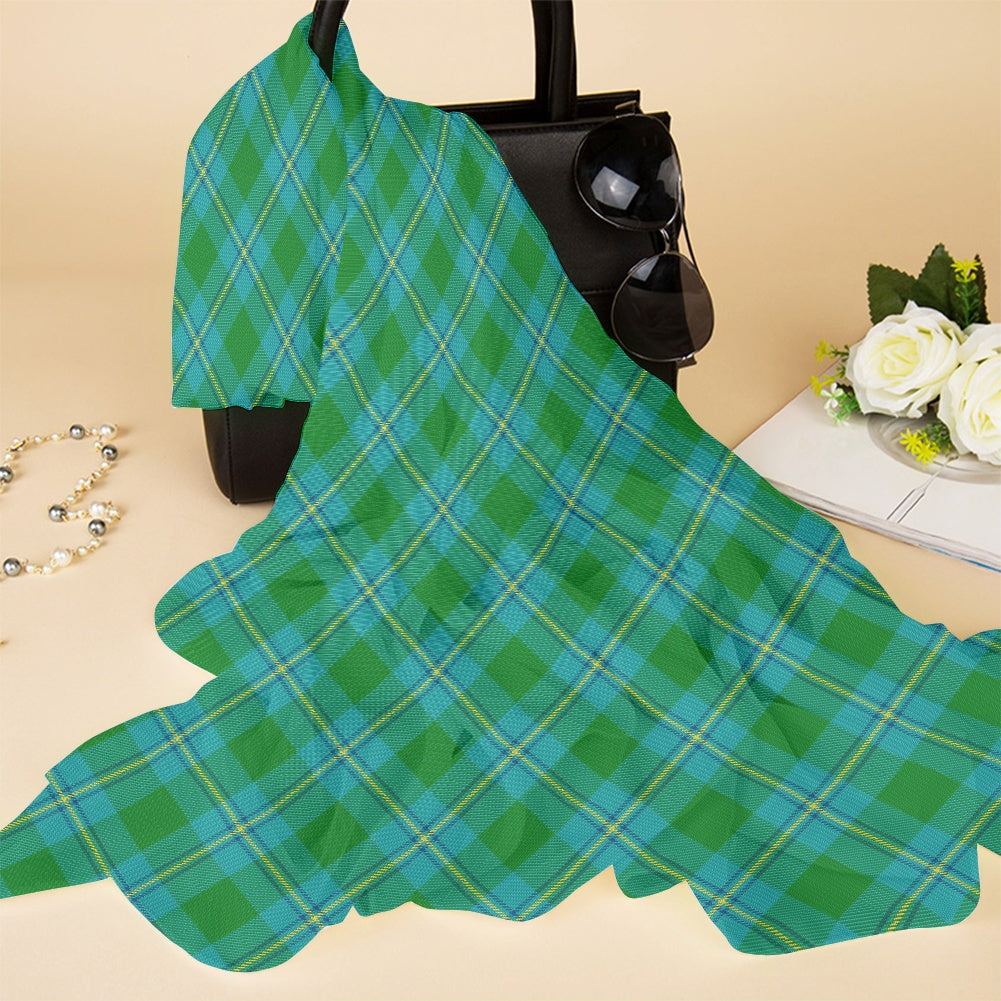 Clan Irving Tartan Bias Chiffon Scarf
