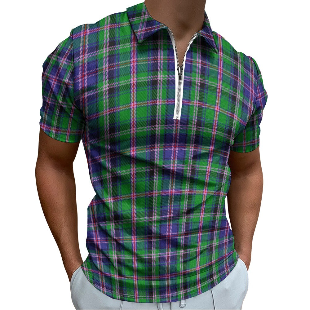 Clan Cooper Tartan Short sleeve polo shirt