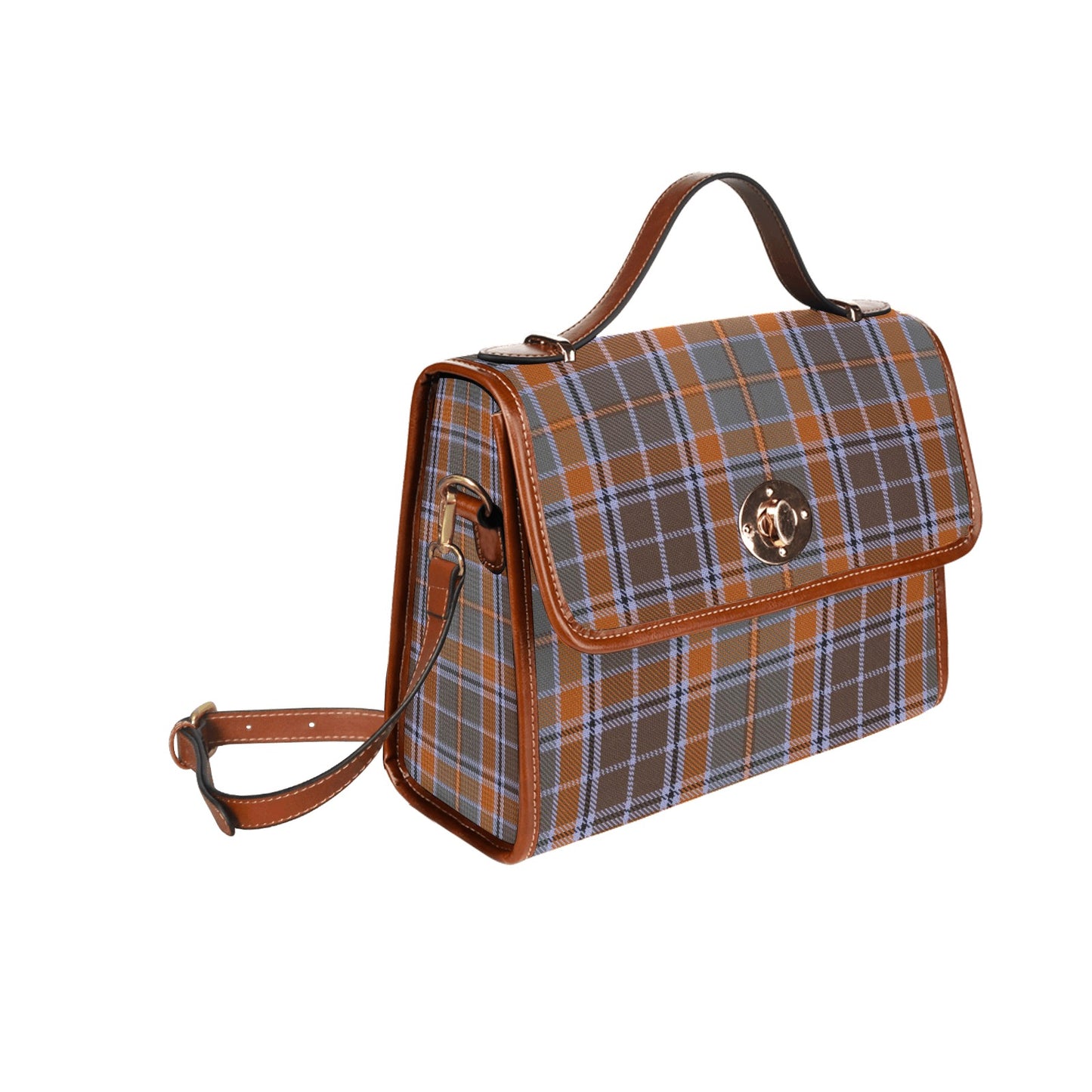 Irish County Leitrim Tartan Canvas Handbag