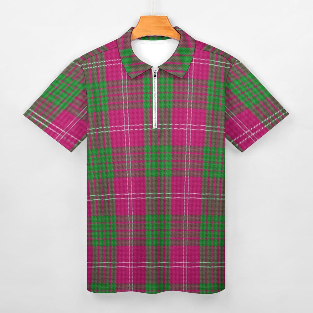 Clan Crawford Tartan Short sleeve polo shirt