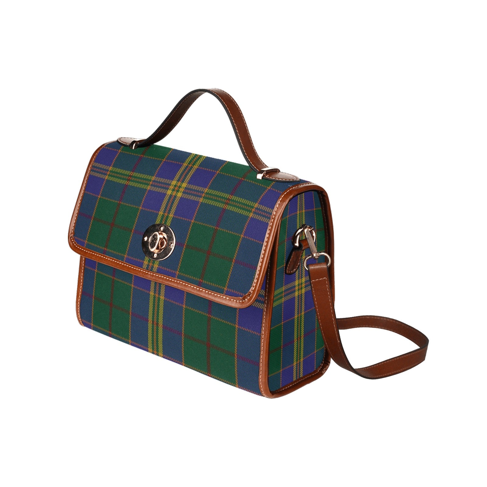 Irish County Kilkenny Tartan Canvas Handbag