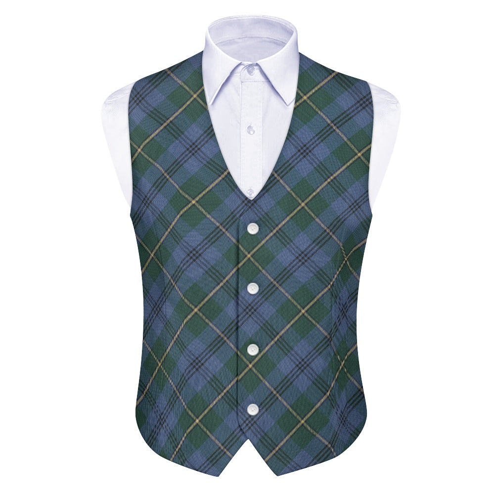 Clan Johnstone Ancient Tartan Bias Suit vest jacket