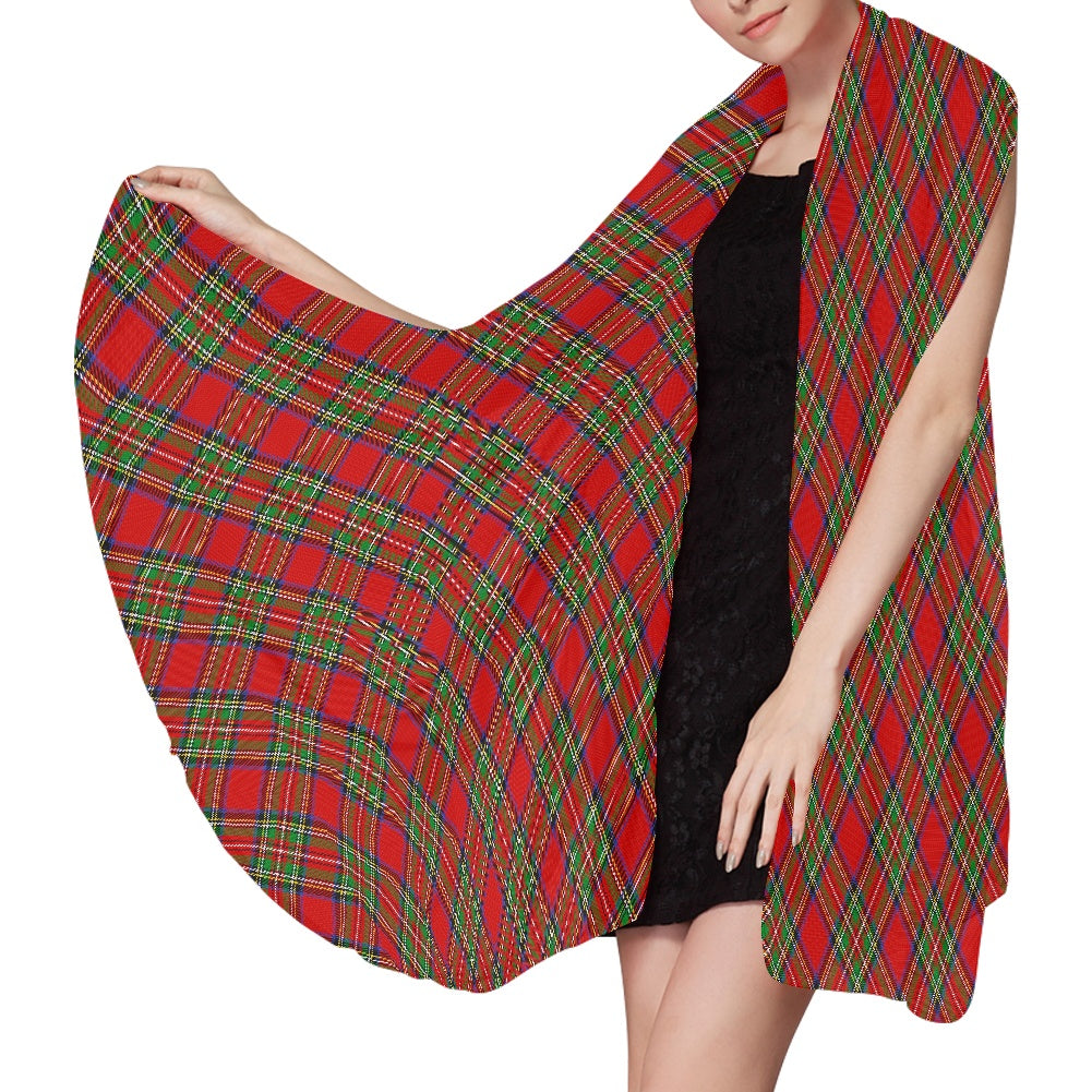 Clan Stewart Tartan Chiffon Scarf