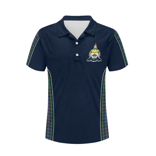 Glasgow City Crest & Malcolm Tartan Polo