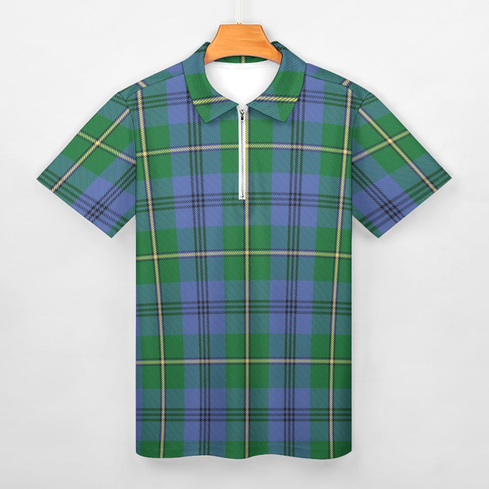 Clan Johnstone Tartan Short sleeve polo shirt