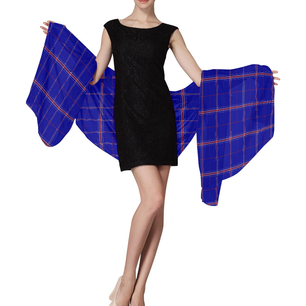 Rangers Tartan Chiffon Scarf