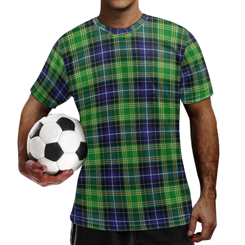 Clan MacKellar Tartan Football Shirt white