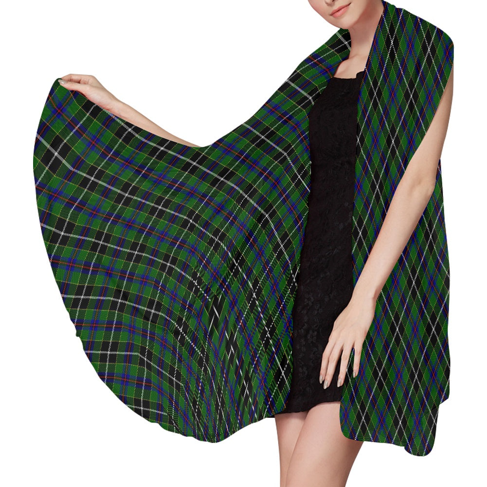 Cornish - Hunting Tartan Bias Chiffon Scarf