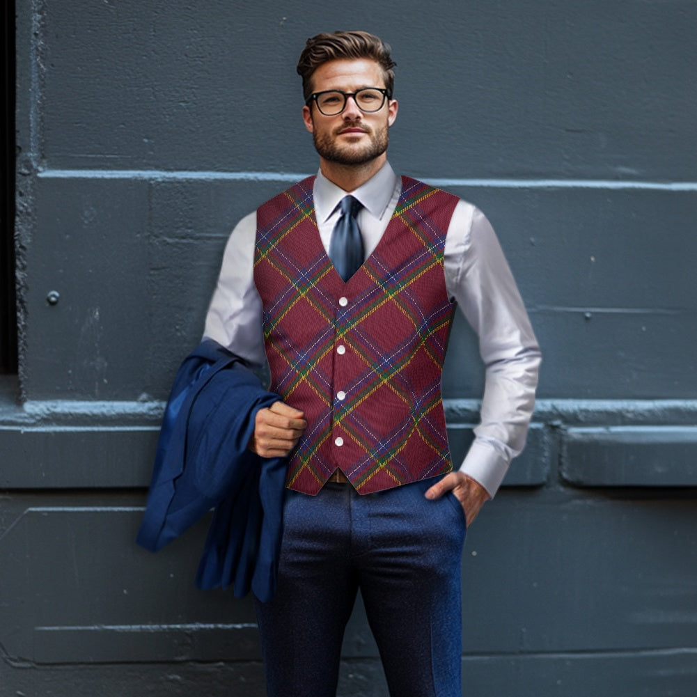 Langholm Millennium Tartan Bias Suit vest jacket
