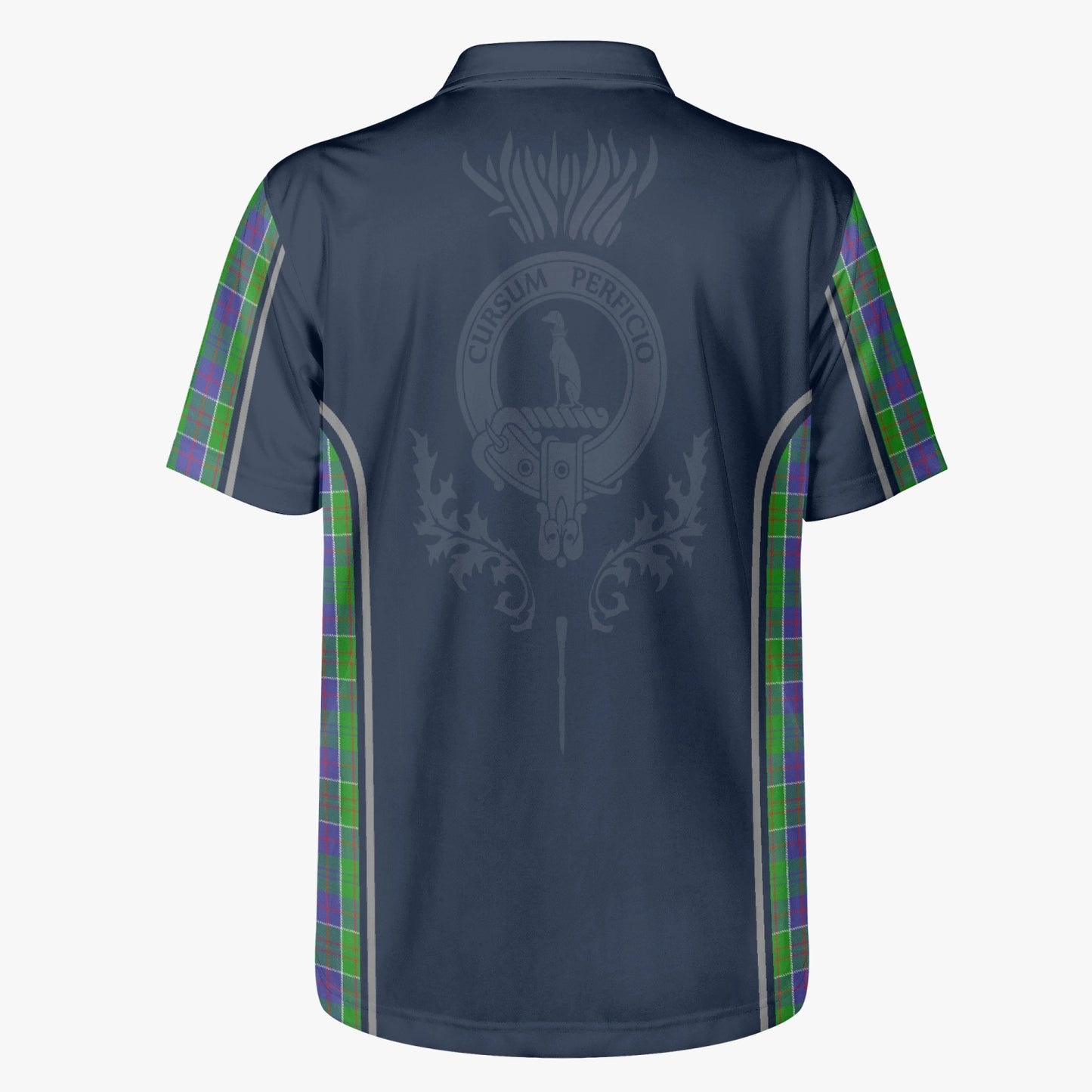 Clan Hunter Crest & Tartan Polo Shirt