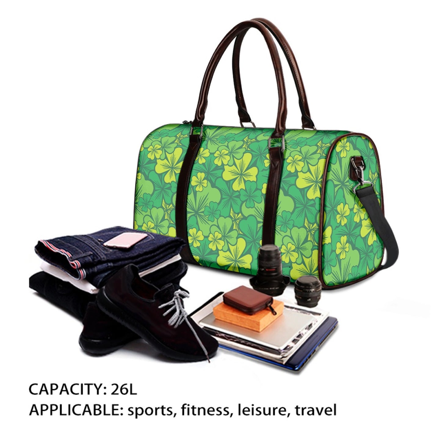 Irish Shamrock Duffle Bag