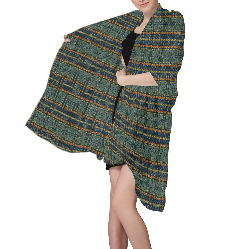 Irish County Antrim Tartan Chiffon Scarf