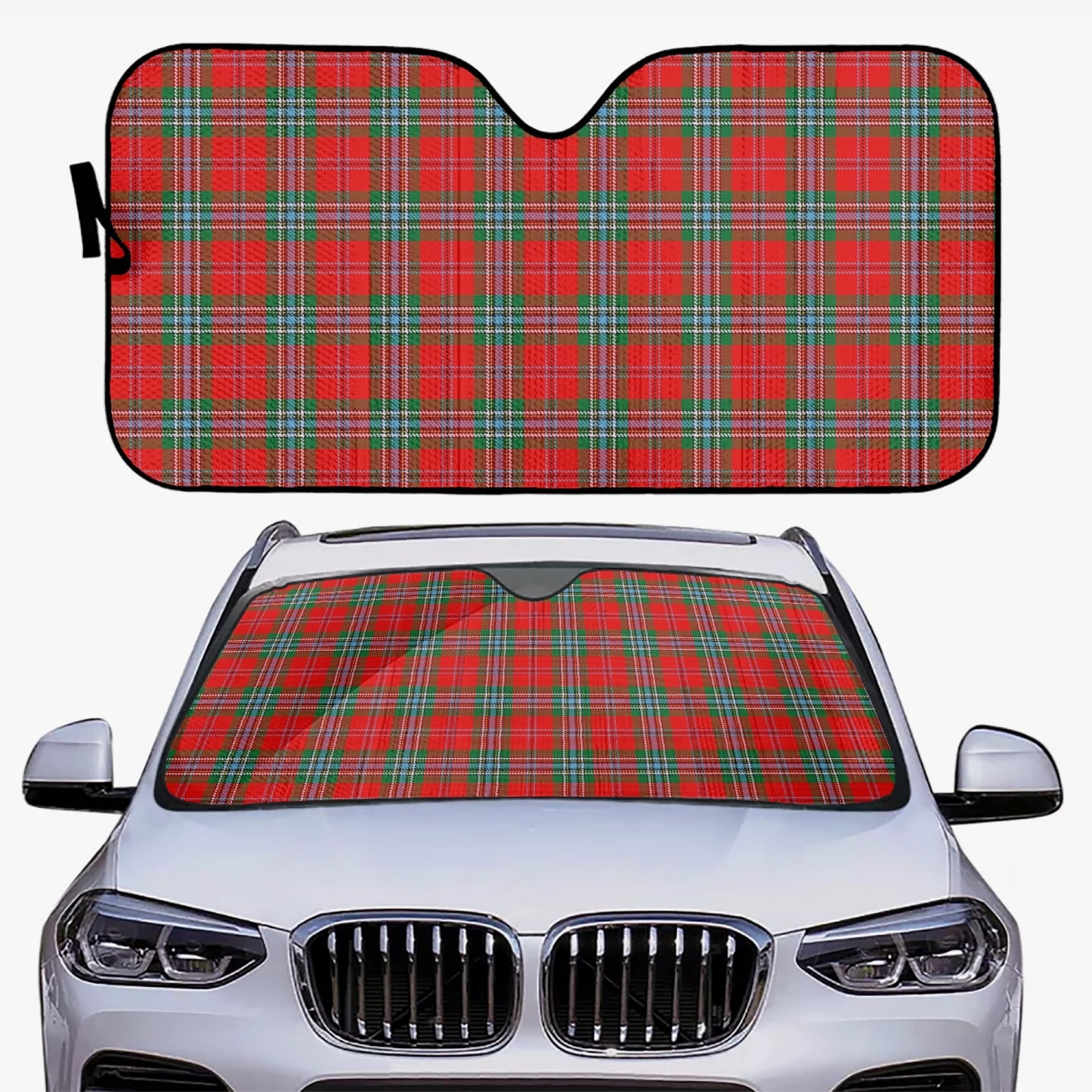 Clan MacLean Tartan Car Windshield Sun Shade