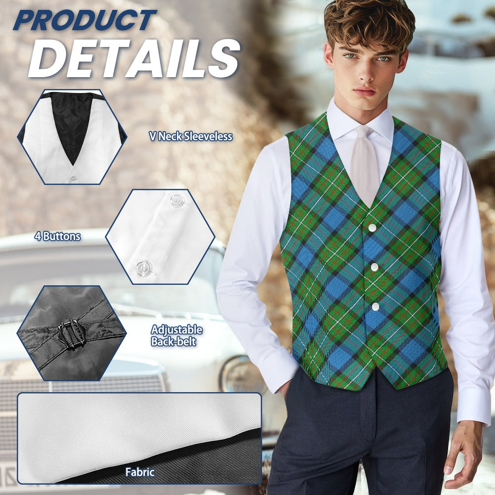Clan Fergusson Tartan Bias Suit vest jacket