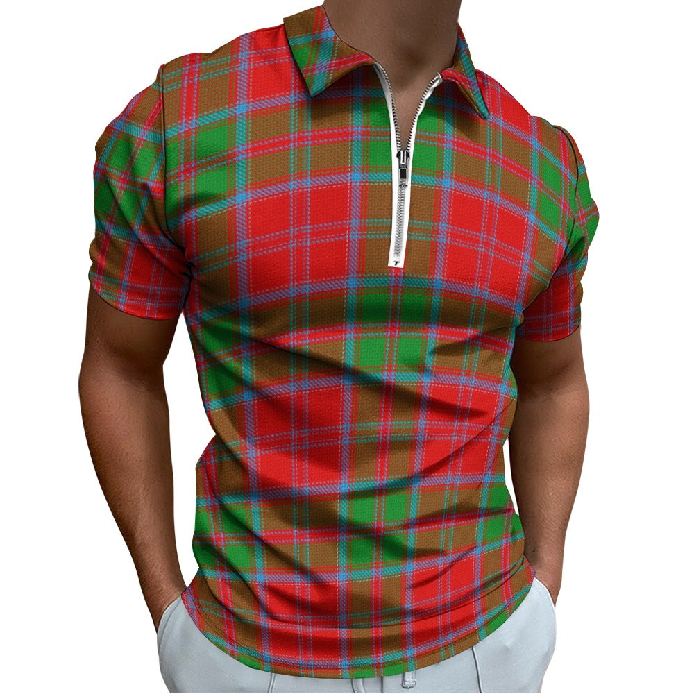 Clan Drummond Tartan Short sleeve polo shirt