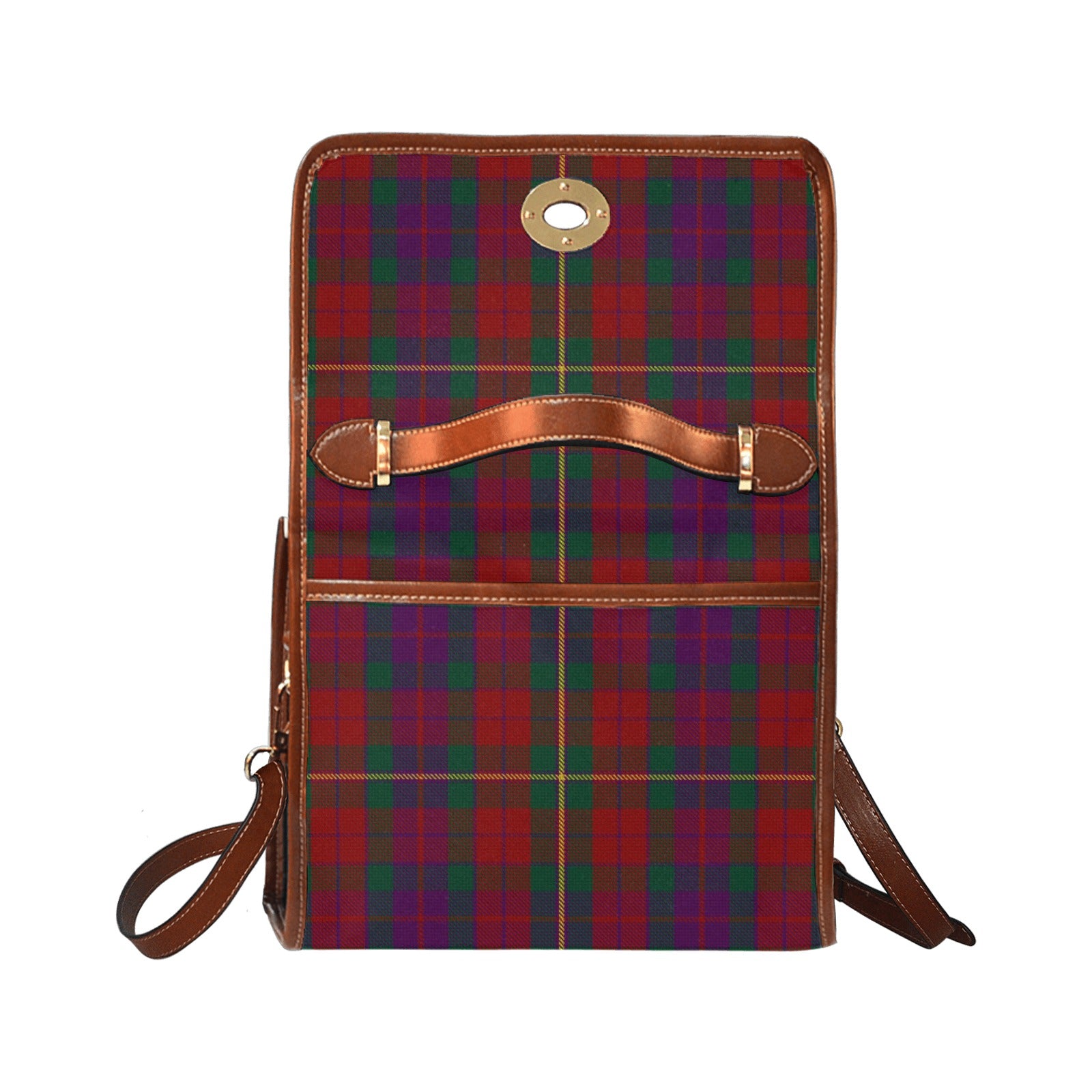 Irish County Clare Tartan Canvas Handbag