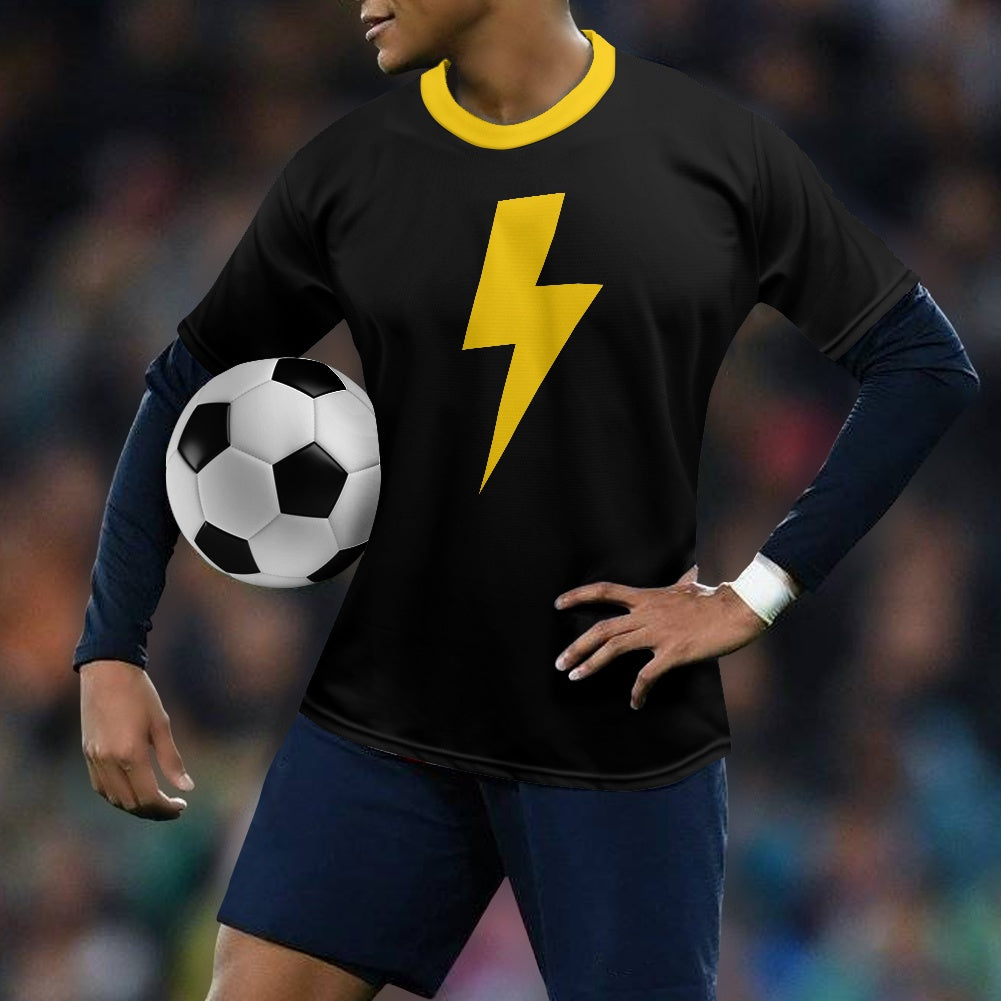 Lightning Bolt - Gold - Football Shirt
