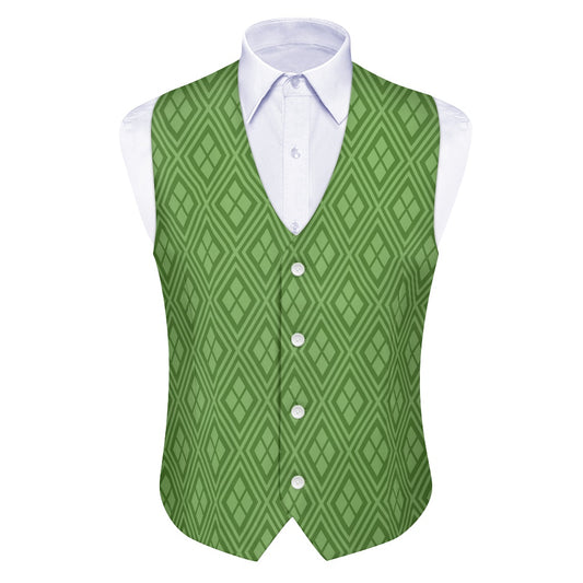 Wagara - Hishi Green Suit vest jacket