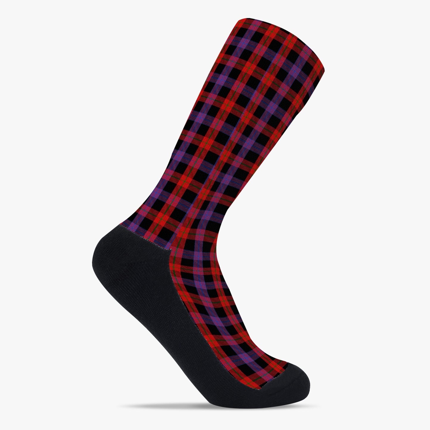 Clan Brown Tartan Reinforced Sports Socks