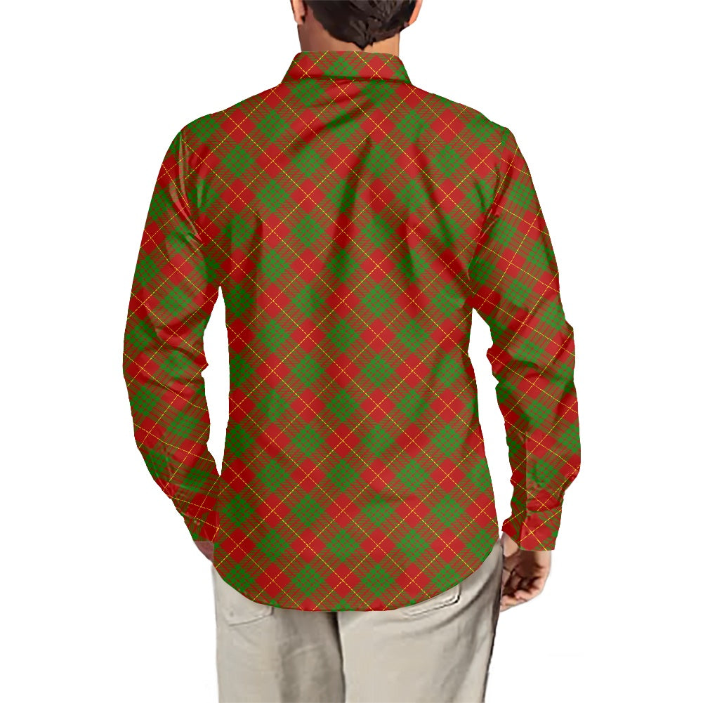 Clan Cameron Tartan Men's long-sleeved shirt