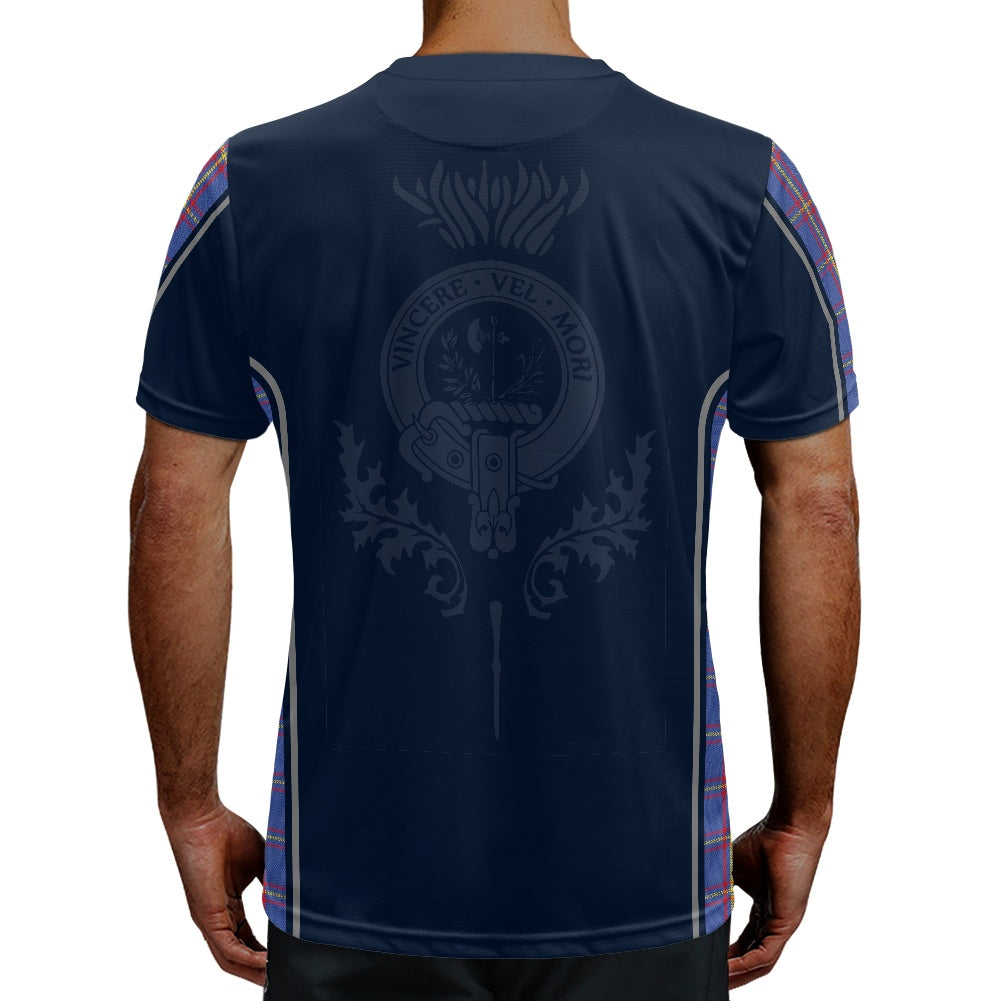 Clan MacLaine Crest & Tartan Football Shirt