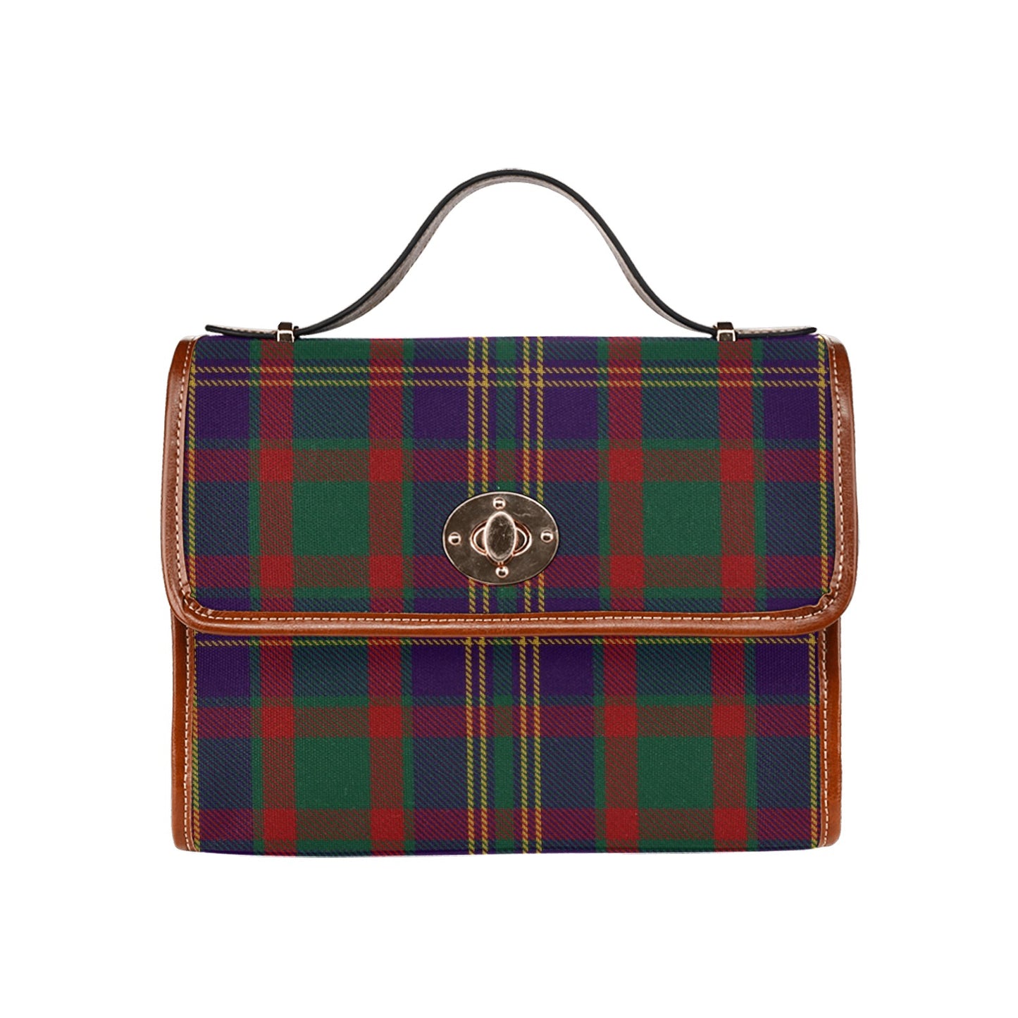 Irish County Cork Tartan Canvas Handbag